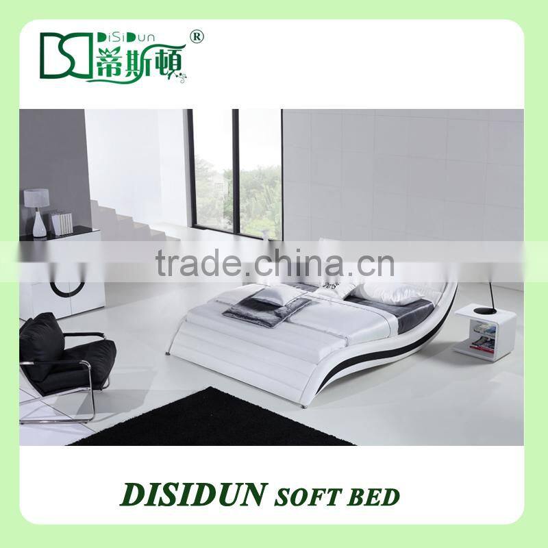 Most Hot Selling European Market black leather sofa bed DS-1029