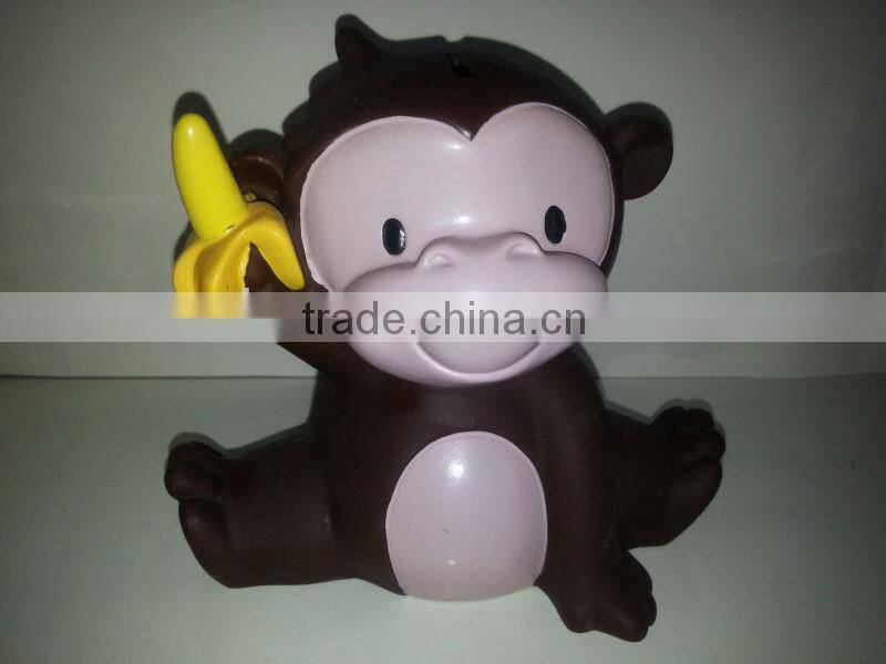 Monkey saving money bank