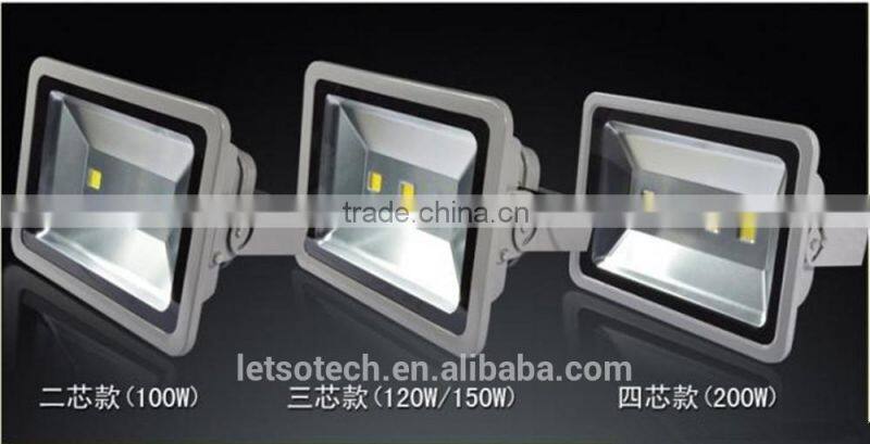 2016 high quality factory price IP65 high lumen stadium lighting floodlight 100w with CE &ROHS&UL warm white 3 years warranty