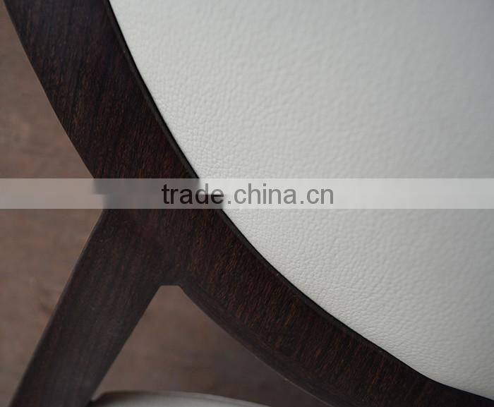5 pcs Stacking Round Back Wood Imitation Hotel Chair