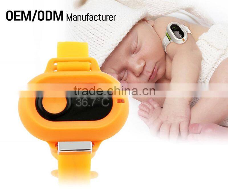 J-Style digital flexible baby thermometer bluetooth armpit temperature monitor for kids