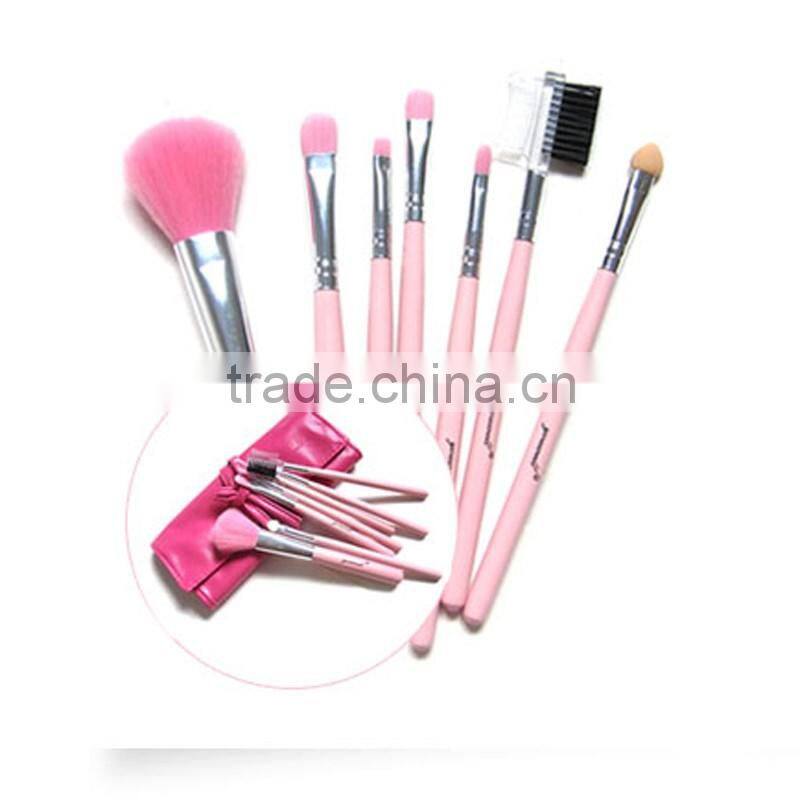 Fine 7pcs per set makeup set exquisite cometic makeup set synthetic filber hair makeup brush for beginners