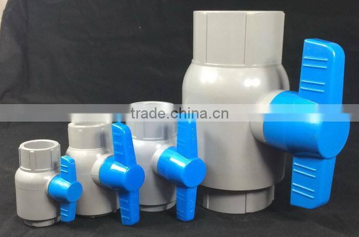 ASTM2846 1/2 INCH TO 2 INCH CPVC BUTTERFLY HANDLE SINGLE UNION BALL VALVE