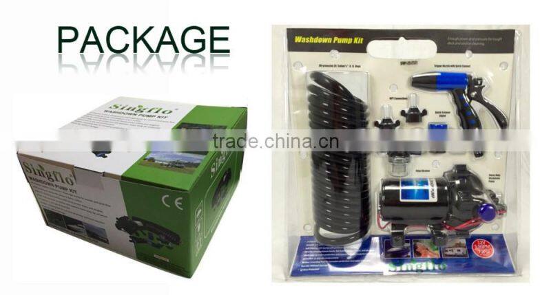 Singflo 12v 70psi 5.5GPM COMPLETE WASH DOWN KIT WITH PUMP FOR RV BOATS