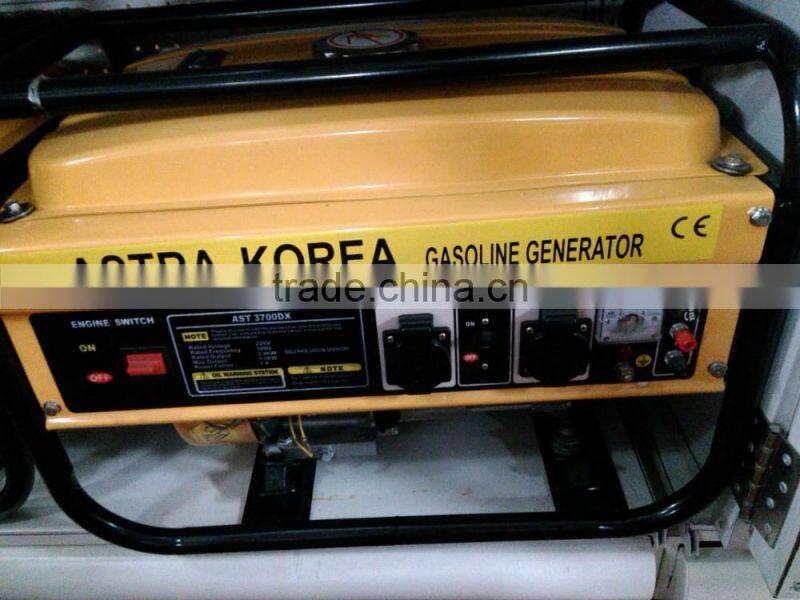 high quality portable 2.0kw gasoline generator set Astra 3700