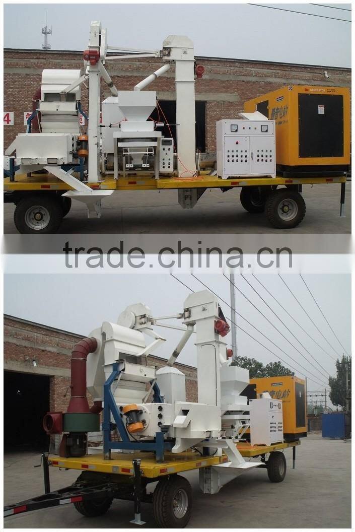 mobile seed cleaning and processing plant