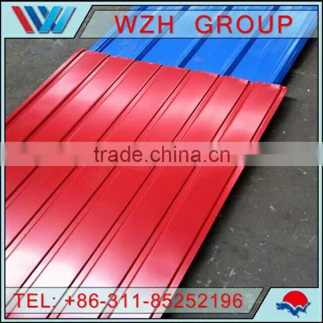 China Direct Manufacturer Promotional Colored Corrugated Steel tile for house roofing to Dubai