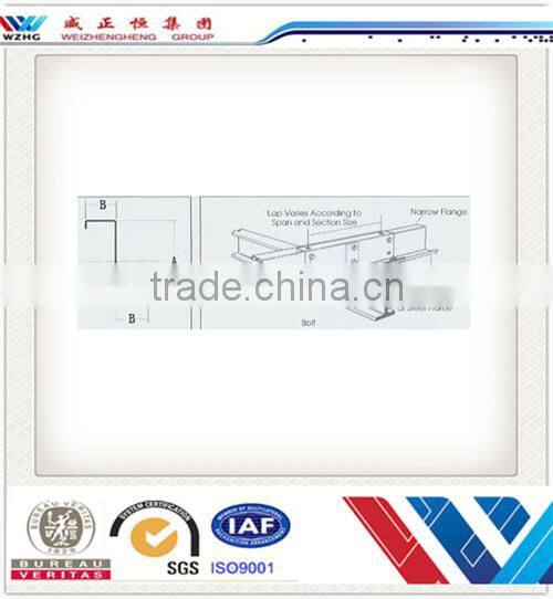 Made in China galvanized z purlin cheap price steel Z purlin