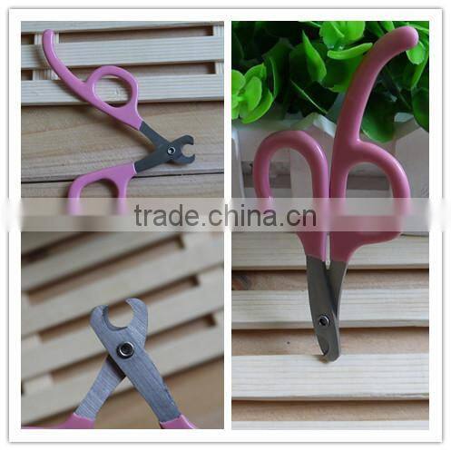 Pet grooming supply self cleaning tool cheap plastic pet nail clipper