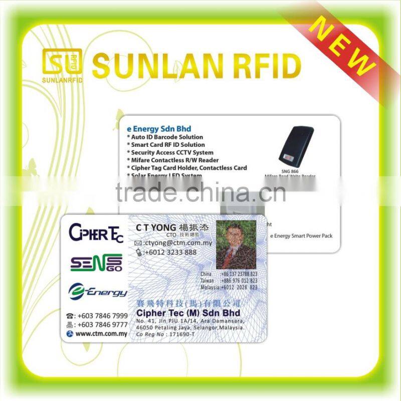 Digital printing school student entrance ID card