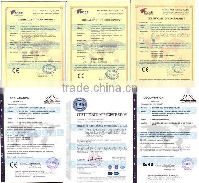 2015 hot selling Digital waterproof walk through Door frame metal detector security gate