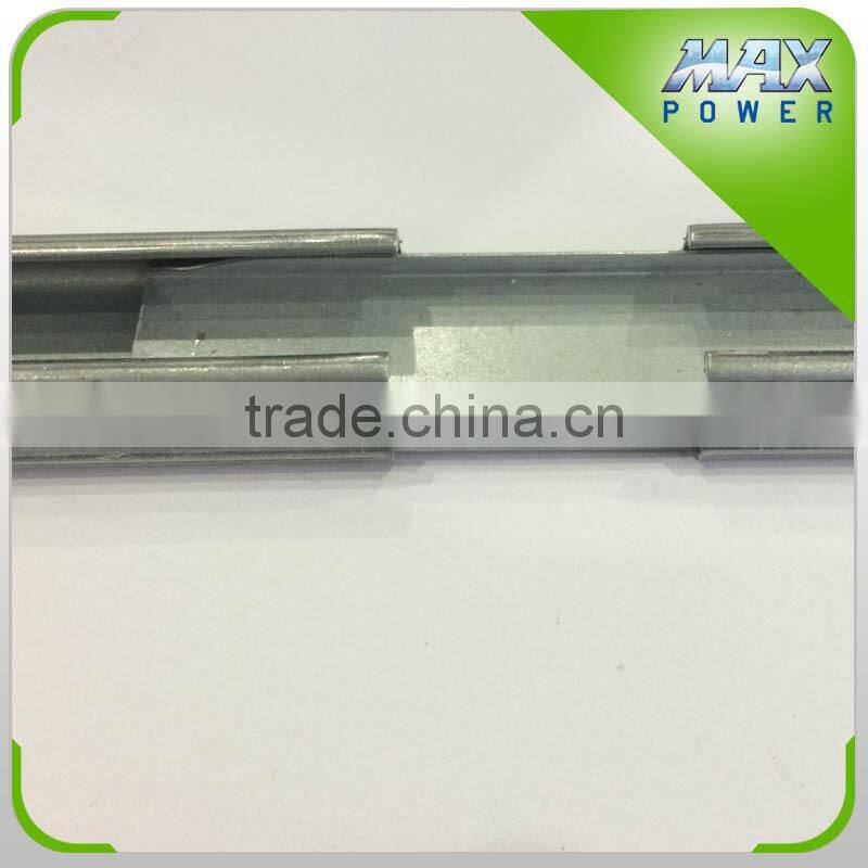 zig-zag wire with steel profile connector