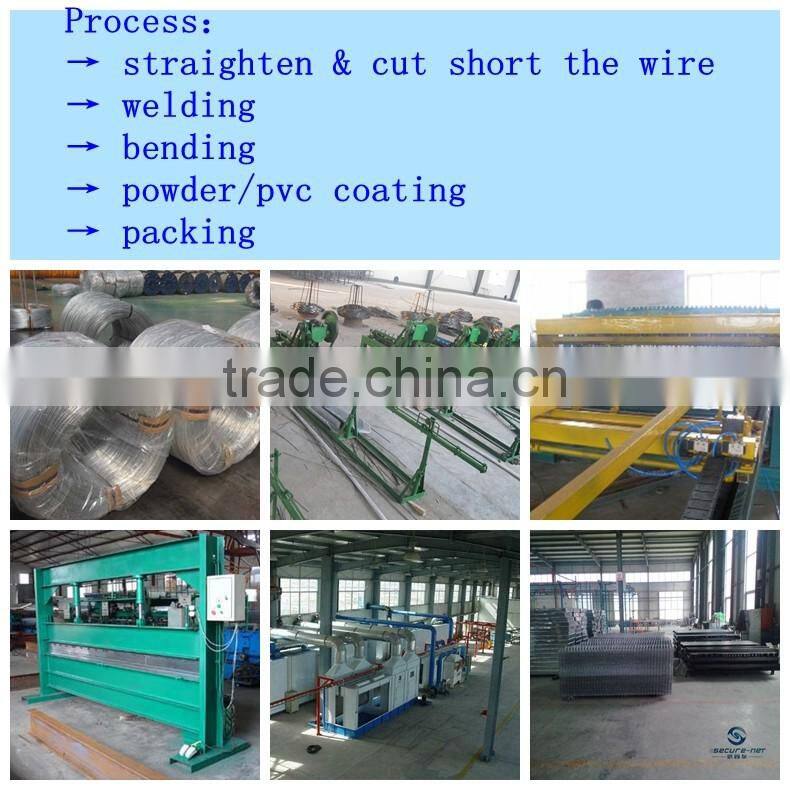 50 x 200mm powder coated fence, 3D Curded residental wire mesh fence