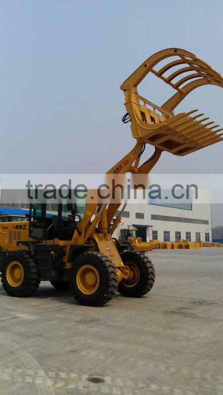 mini loader with grass grab/clamp
