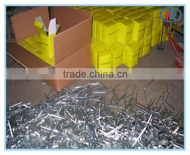 Plain Shank galvanized Concrete steel Nails made in china