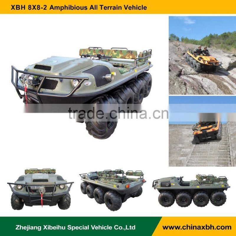 XBH 8X8-2 camouflage net vehicle 800cc 8 Wheel 4 Stroke go-anywhere vehicle ATV