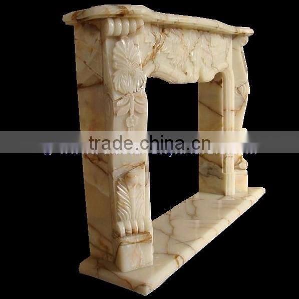 BEAUTIFUL MULTI GREEN ONYX FIREPLACES