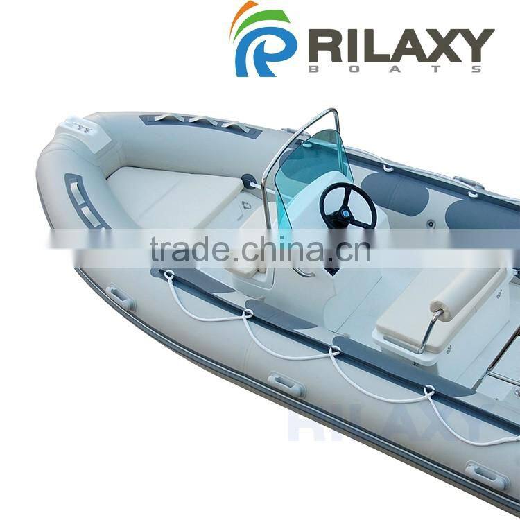 Rilaxy 4.3m 14ft rigid inflatable boat with center console