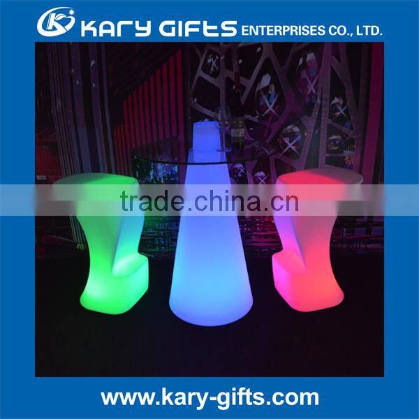 ILLUMINATED FURNITURE CONE SHAPE PEAK CHAMPAGNE TABLE