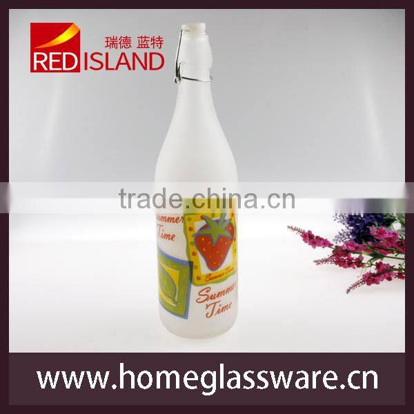 lL Nice Peony Pattern Juice bottle