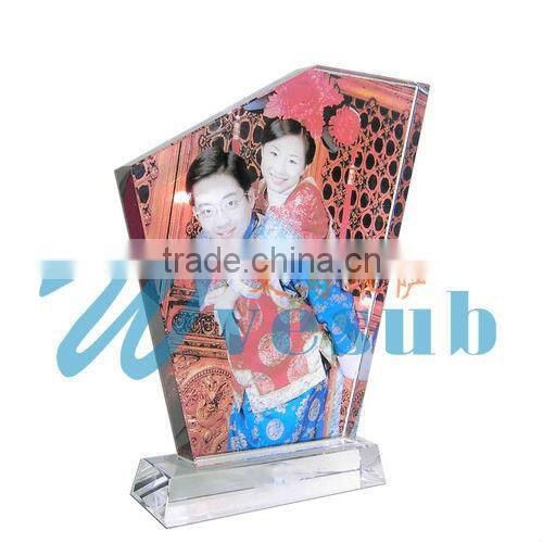 2015 new arrive DIY Sublimation blank crystal cubes for engraving