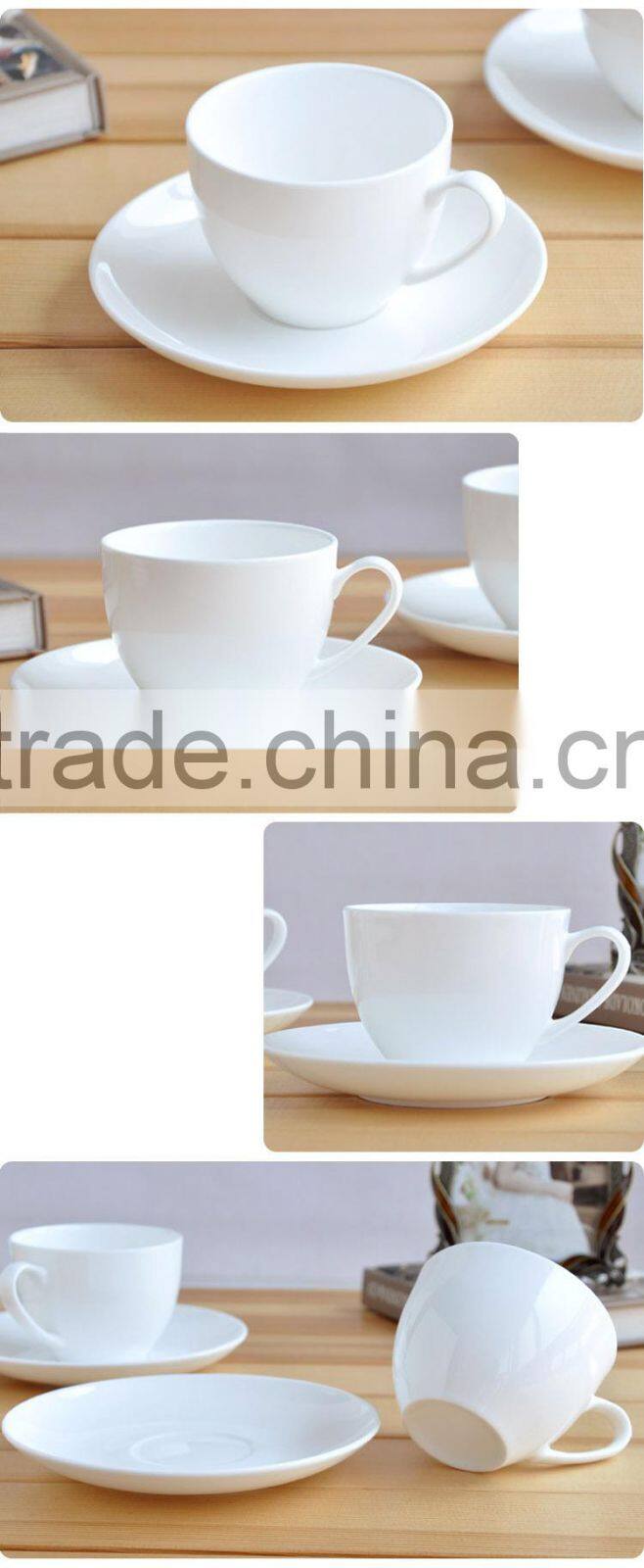 Haonai new style high quality hot sale porcleain tea cup and saucer sets