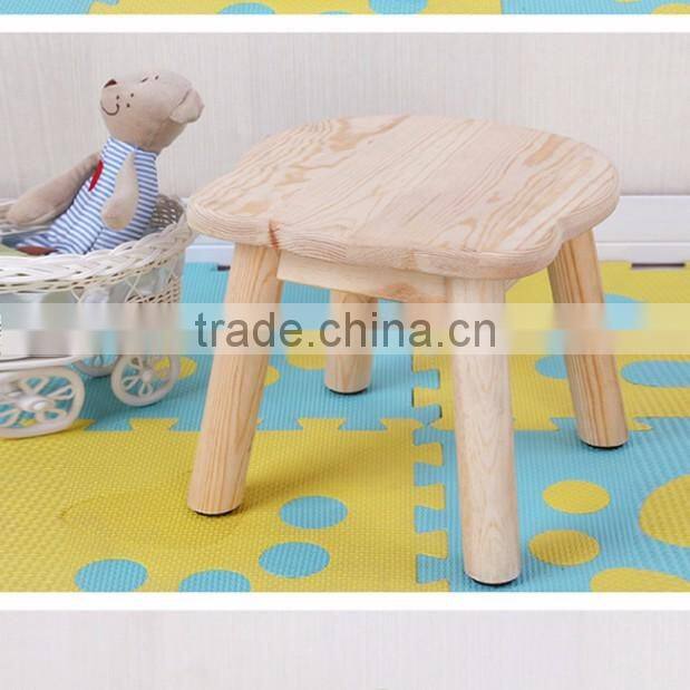 Children favorite mini four legs christmas use wood leisure chair hot wholesale