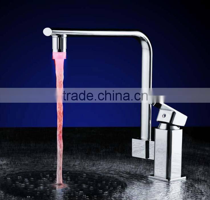 New Arrival Mini Anti-Splash LED Color Changing Faucet Mouth, LED Flashing Bubble Basin Faucet Light