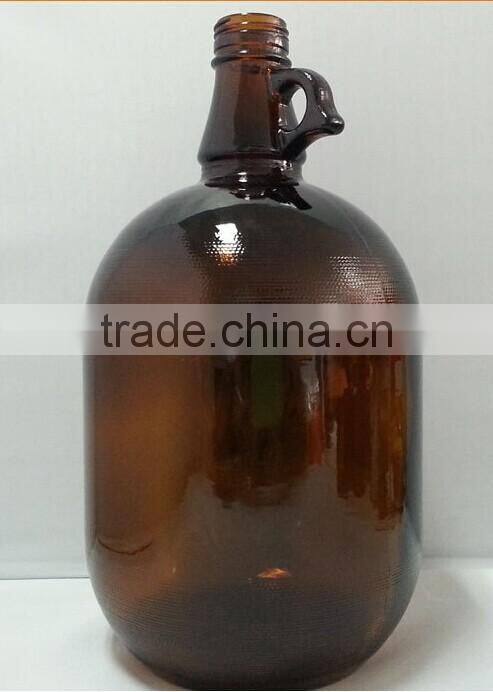 4L Amber Glass Bottle With Handle For Reagent Packing