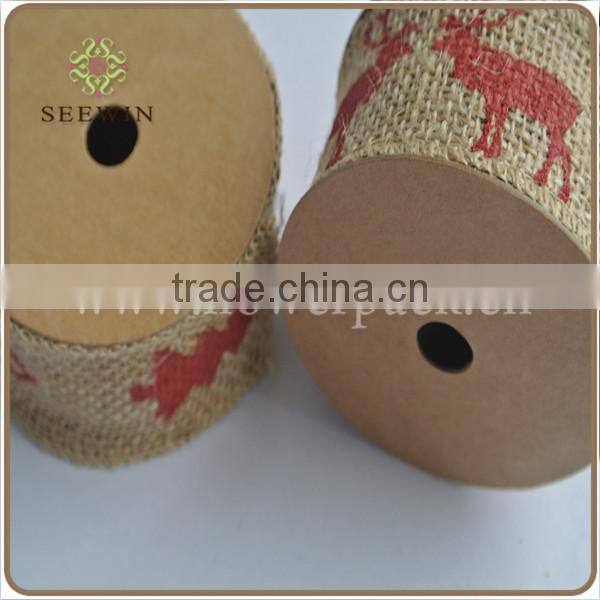 2015 natural cute dots for packing jute ribbon
