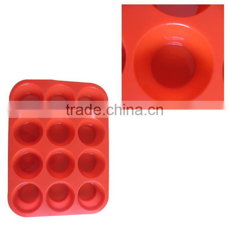 bpa free baking microwave oven 12 cup silicone muffin pan