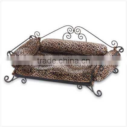 Wrought iron antique Brown Metal Dog Bed