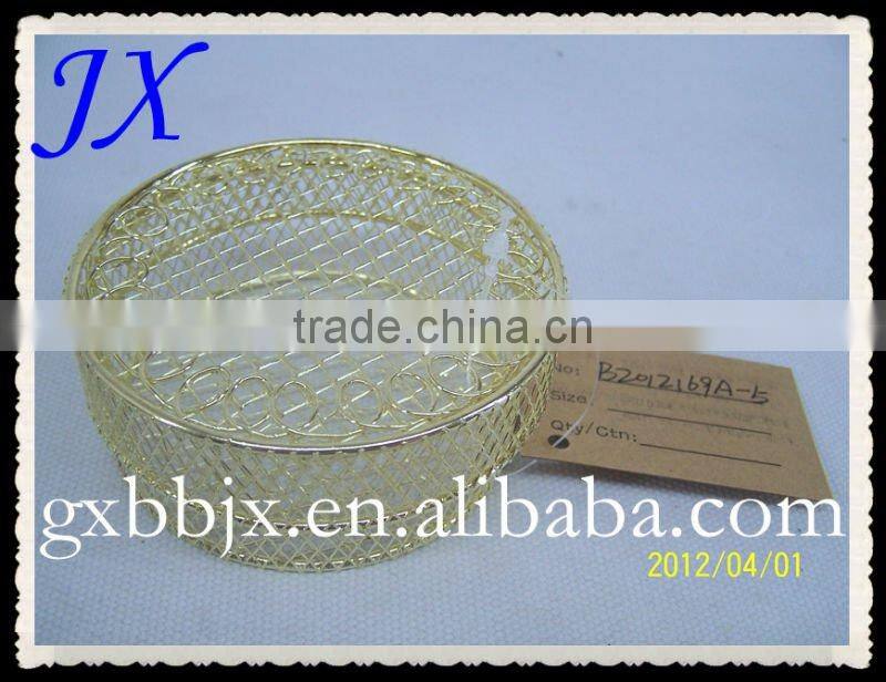 Gold and silver wire wedding decorative gift box