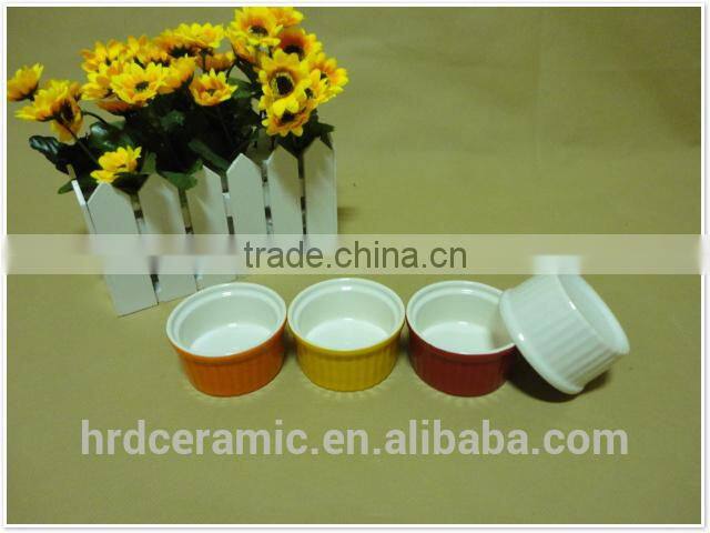 daily use round porcelain ceramic bakeware bowl