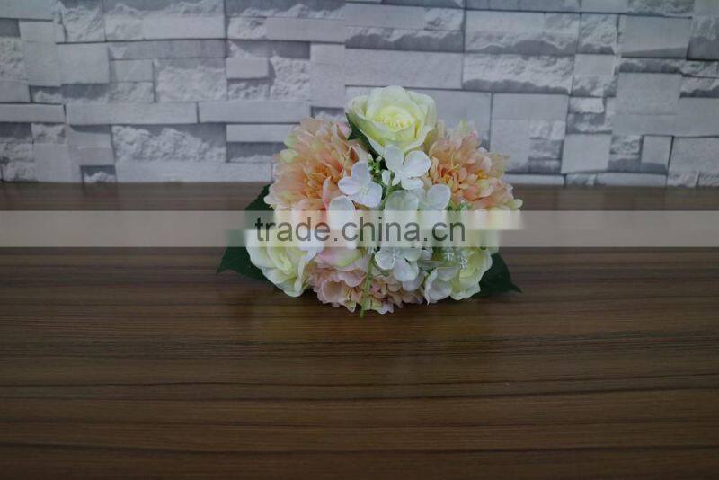 Artificial bouquet flowers silk flower bundle