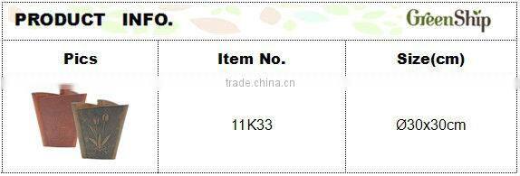 10K33 Outdoor Decorative Ceramic Flower Pot/ UV protective/