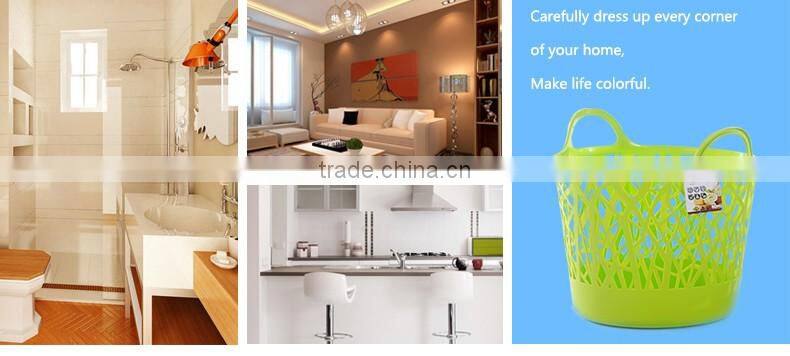 Hotsale round Large new PE plastic laundry basket with handle