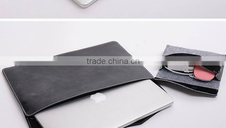 Wax Oil Documents Carrying Bag/Leather Envelope Bag/Laptop Portfolio Bag