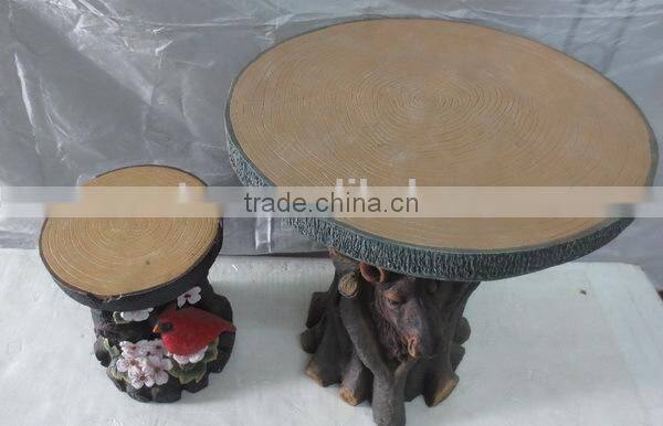 Garden outdoor fiberglass wooden chair