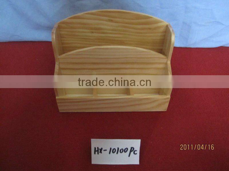 wooden storage box business card holder