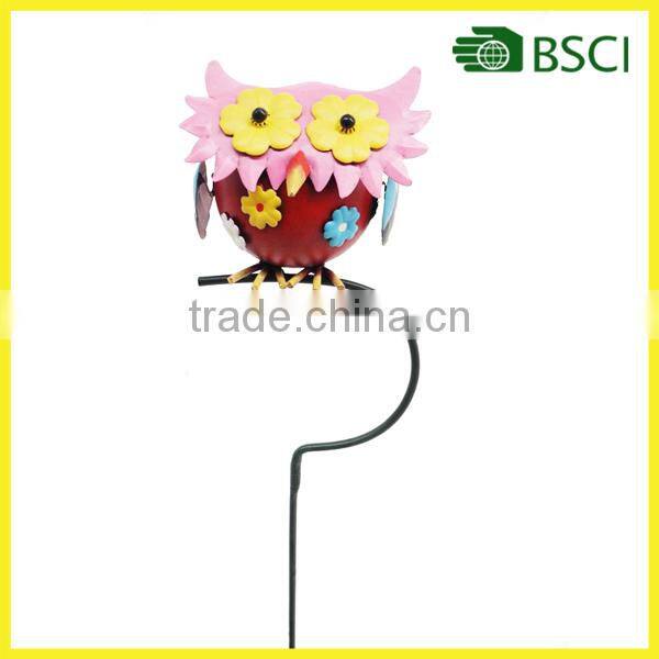 cheap owl garden stake metal handicraft for garden decoration prices on sale owl metal owl statues