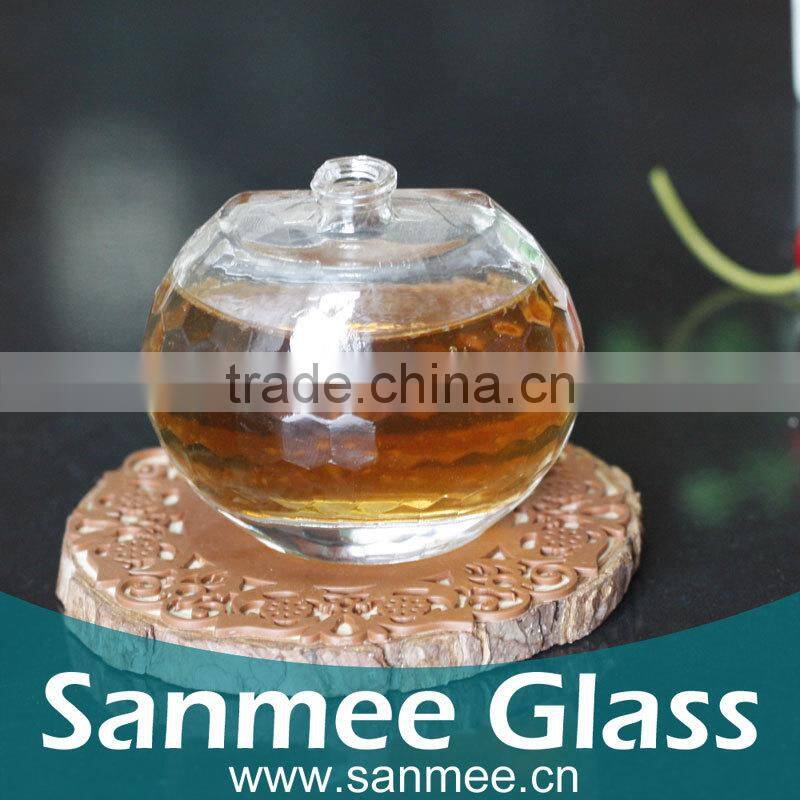 Supplies Round Terrarium Glass 65ml Transparent Perfume Glass Bottle