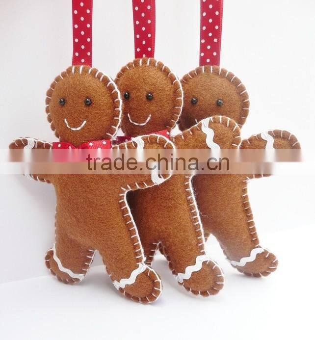 2016 high quality flower shape felt christmas tree decoration passed CE