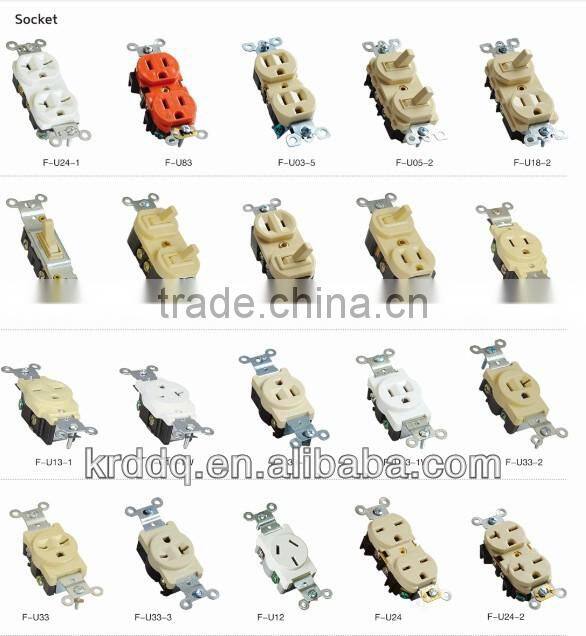 male and female standard multiple wall socket