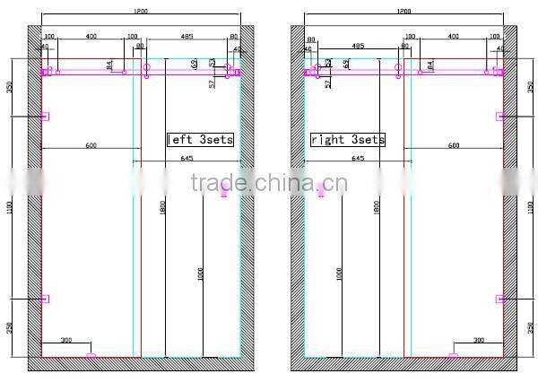 JINXIN Design For Bathroom Sliding Glass Door