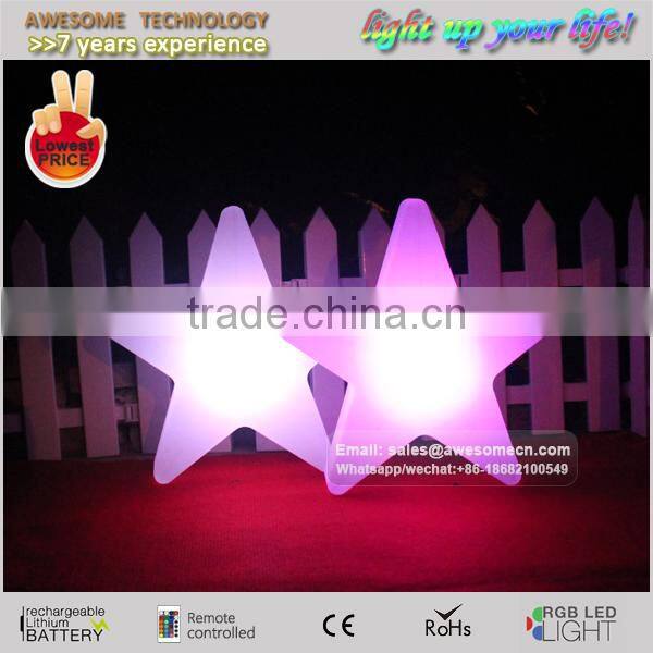 battery powered led star light / colorful decorative star lamp