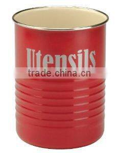 Round utensil holder