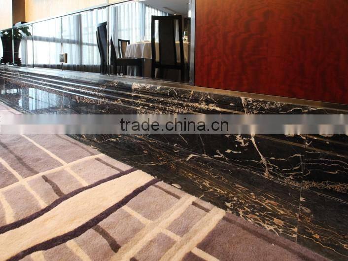 Cheapest Chinese Nero Portoro marble,black marble slabs and tiles