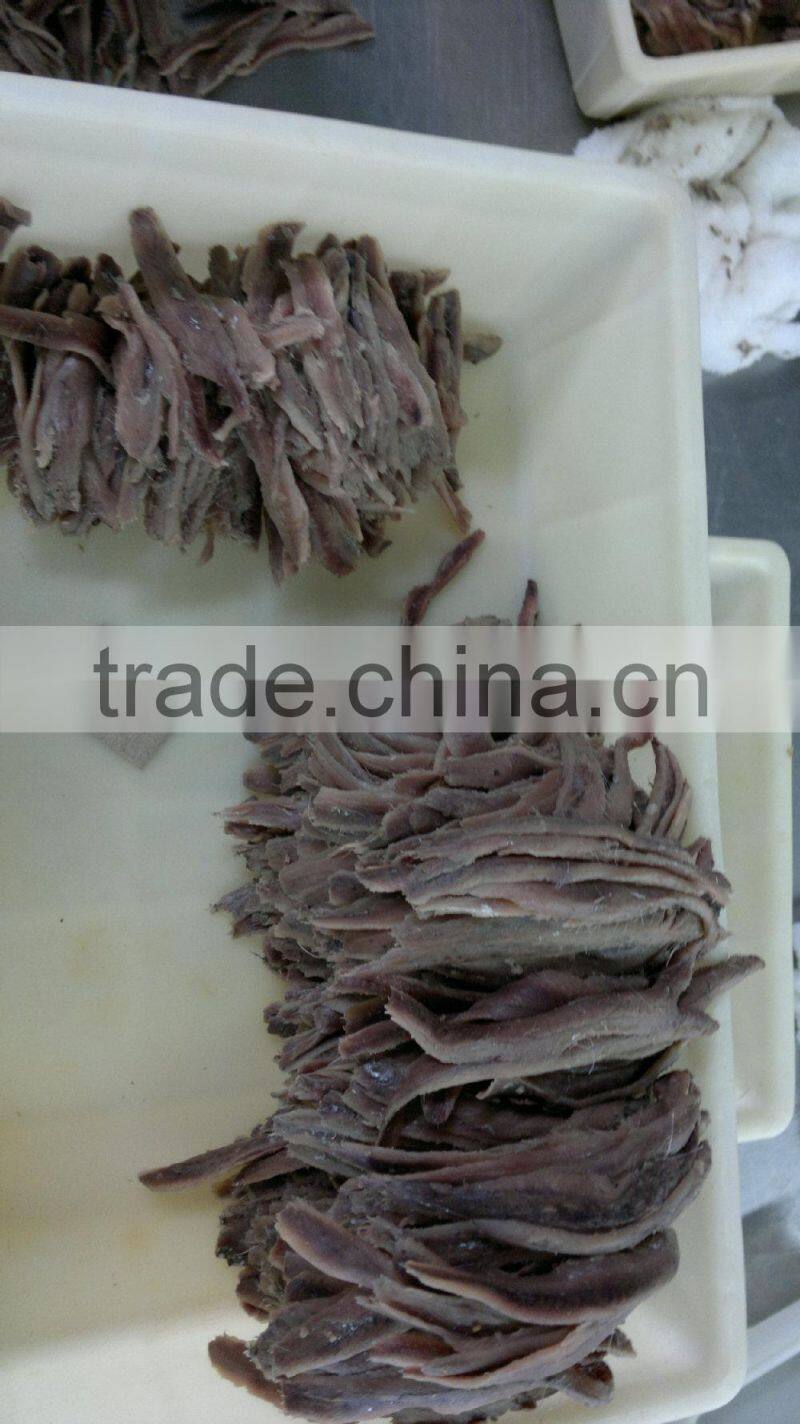 Spain processing way salted anchovy fillets