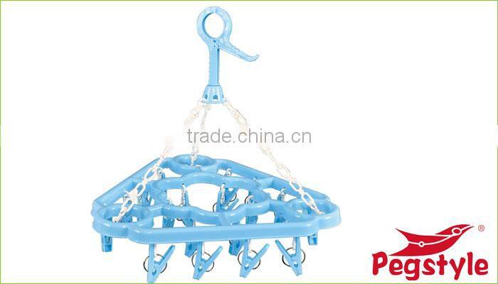 18pegs plastic drying hanger triangle hangers